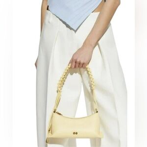 CULT GAIA $498 OSA Shoulder Bag Leather Buttercream Yellow NEW